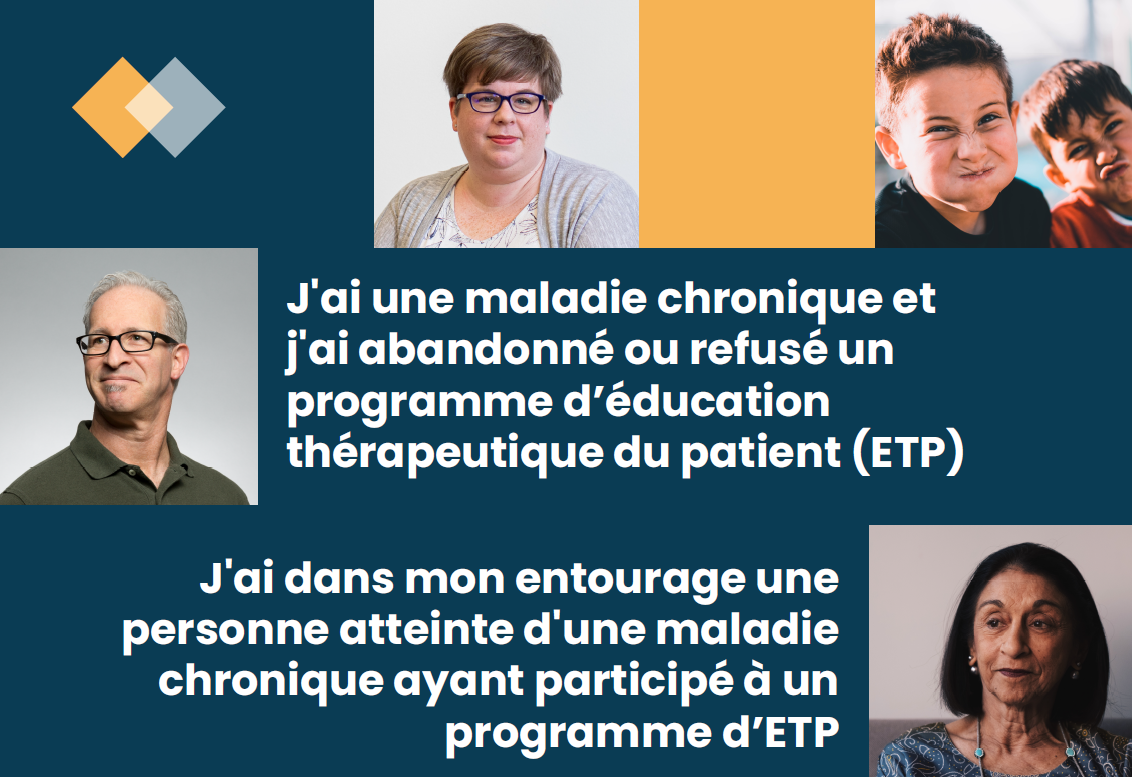 [Consultation] Vos solutions pour soutenir la participation des patients à l'éducation thérapeutique du patient