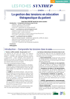 La gestion des tensions en éducation thérapeutique du ... Image 1