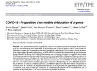 COVID-19 : Proposition d’un modèle d’éducation d’urgence Image 1