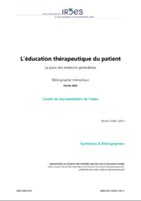 L’éducation thérapeutique du patient La place des médecins g ... Image 1