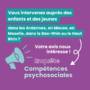 Compétences psychosociales · Enquête à destination des professionnel·les intervenant auprès des enfants et des jeunes