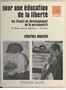 Pour une éducation de la liberté