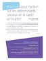 Plaidoyer pour l'action sur les déterminants sociaux de la ... Image 1