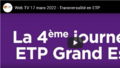 Replay de la Web TV 2022 – Transversalité en ETP